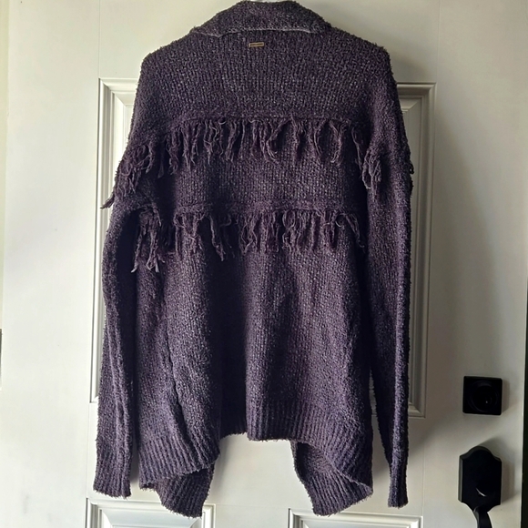 Billabong Grey Fringe Cardigan - Picture 3 of 8